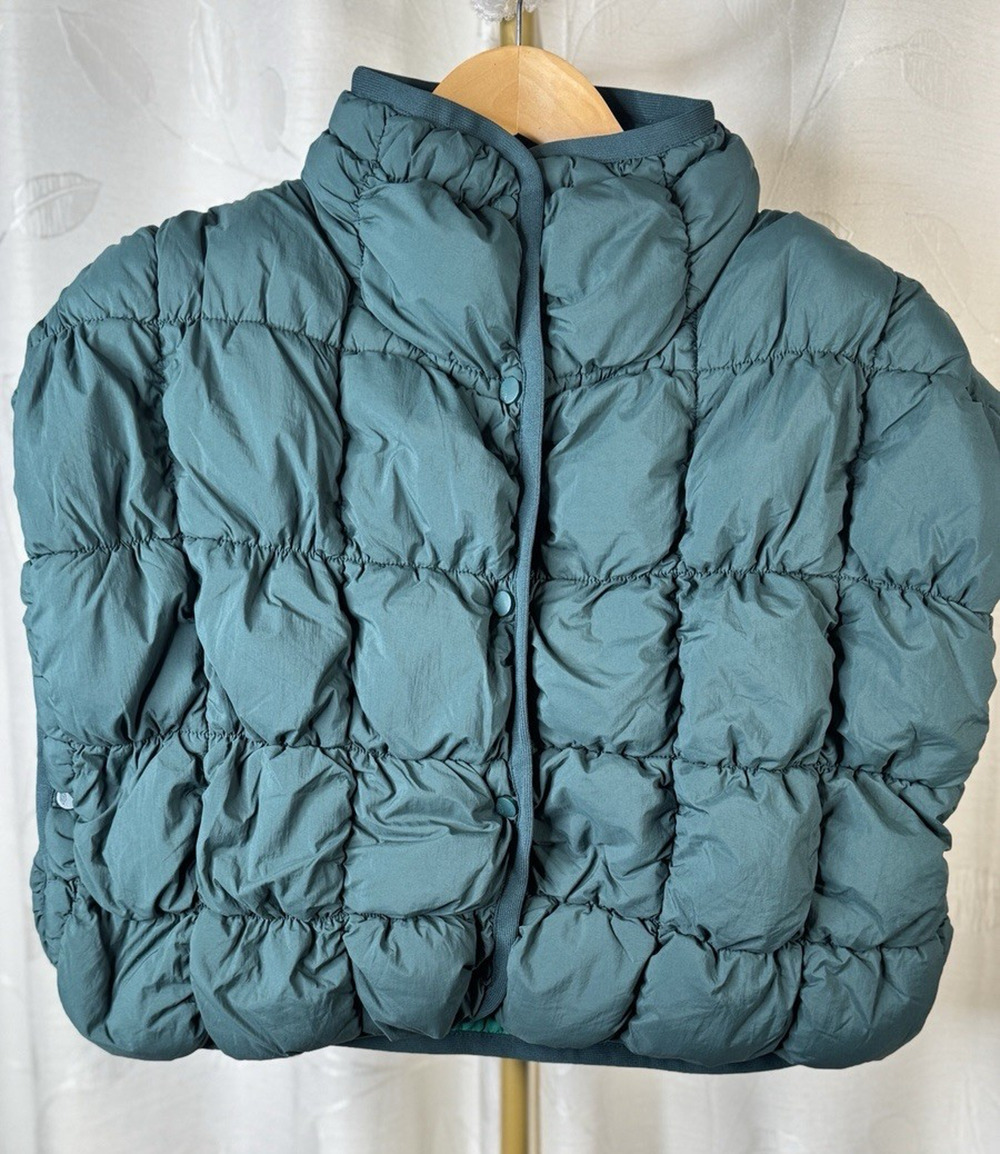 Free People Movement Wind Cheater Quilted Packable Wrap, OS, See Video!!